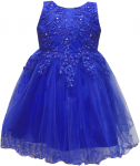 GIRLS DRESSY DRESS (0515746) ROYAL BLUE